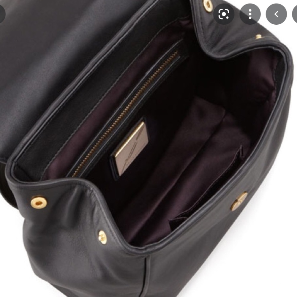 B Brian Atwood Juliette Black Backpack Purse - Picture 10 of 11